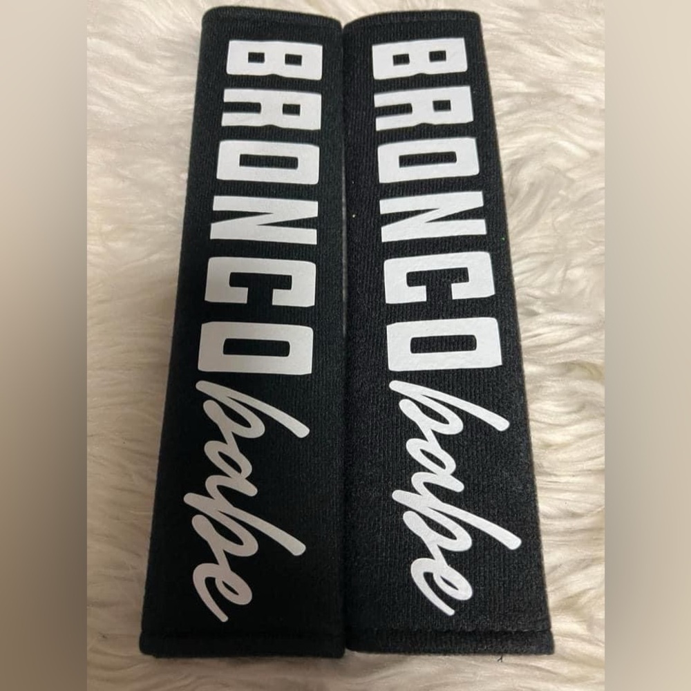Broncos seatbelt covers